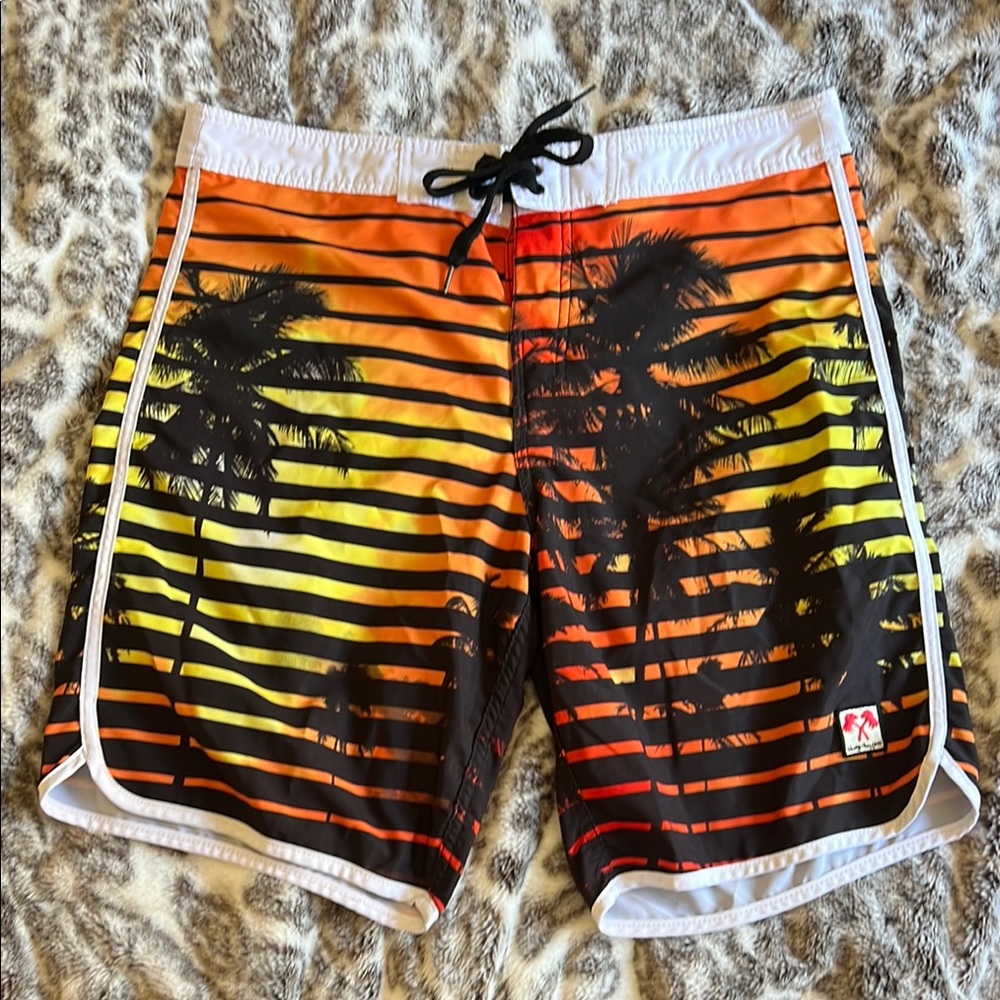 In N Out Tropical Sunset Men's Board Shorts